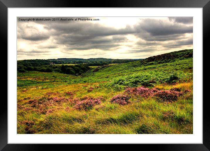 Burbage Valley2 Framed Mounted Print by Mohit Joshi