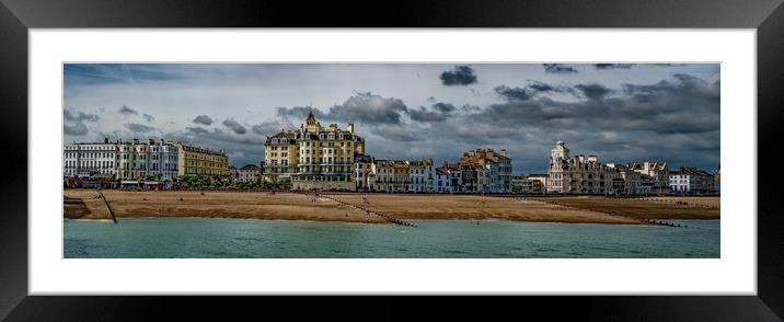 Eastbourne Seafront Panorama Framed Mounted Print by Chris Lord