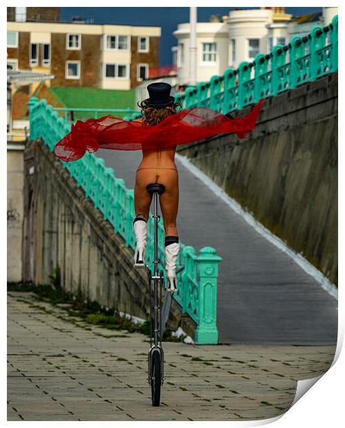 Morning Exercise in Never Normal Brighton Print by Chris Lord