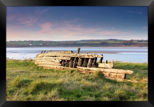 Purton Ships’ Graveyard - Severn Collier Framed Print by Susan Snow