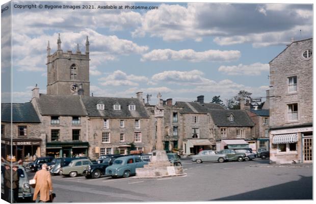 Stow on the Wold Cotswolds 1950s Canvas Print by Bygone Images