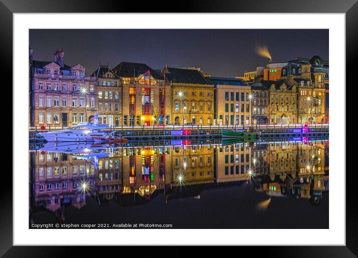 the quayside Framed Mounted Print by stephen cooper