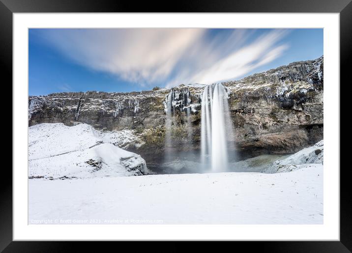 Snow and Wind Machine Framed Mounted Print by Brett Gasser