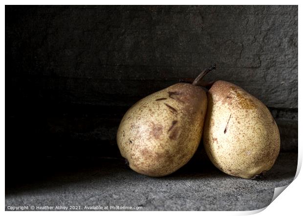 Pair of Pears Print by Heather Athey