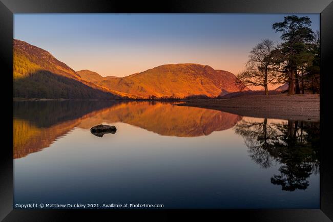 Buttermere Reflections Framed Print by Matthew Dunkley