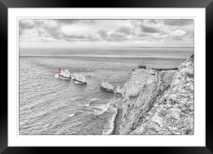 The Needle on the Isle of Wight Framed Mounted Print by James Marsden