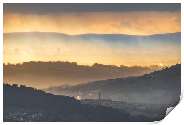 Golden Layers from Eccles Pike  Print by John Finney