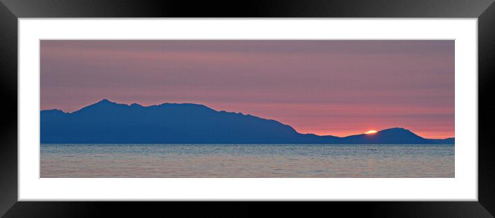 Another day ends Framed Mounted Print by Allan Durward Photography