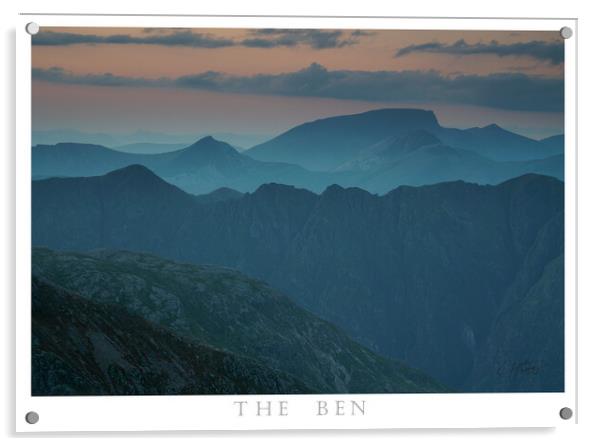 Ben Nevis Mountain Acrylic by Scotland's Scenery