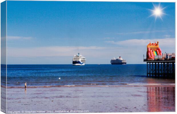 Covid Cruise Ships Canvas Print by Stephen Hamer