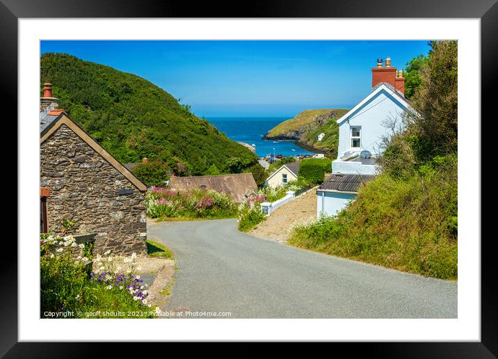 Abercastle, Pembrokeshire Wales Framed Mounted Print by geoff shoults