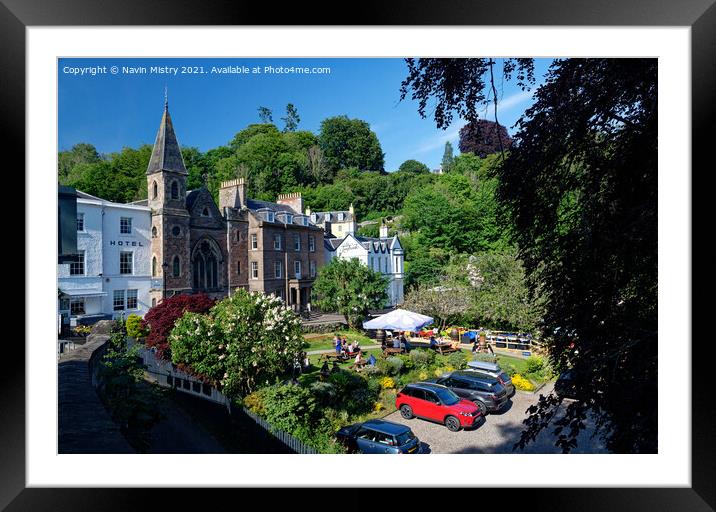 Tay Bank, Dunkeld, Perthshire  Framed Mounted Print by Navin Mistry