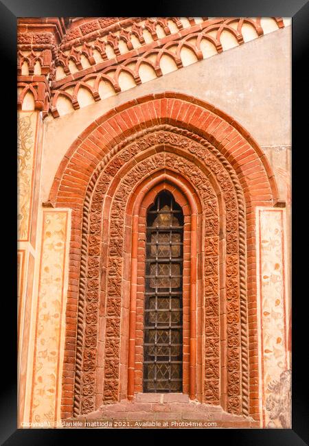 window of gothic style Framed Print by daniele mattioda