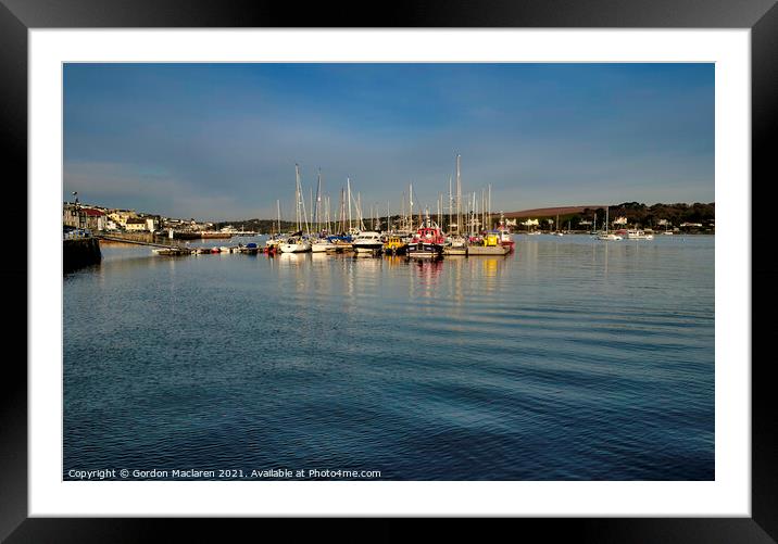 Falmouth Harbour, Cornwall Framed Mounted Print by Gordon Maclaren