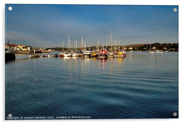 Falmouth Harbour, Cornwall Acrylic by Gordon Maclaren