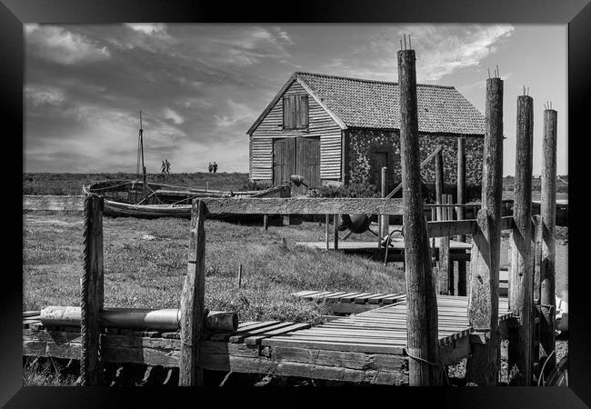 Rustic Charm of Thornham Coal Barn Framed Print by Kevin Snelling