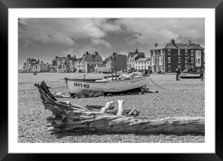 Aldeburgh Seafront Framed Mounted Print by Kevin Snelling