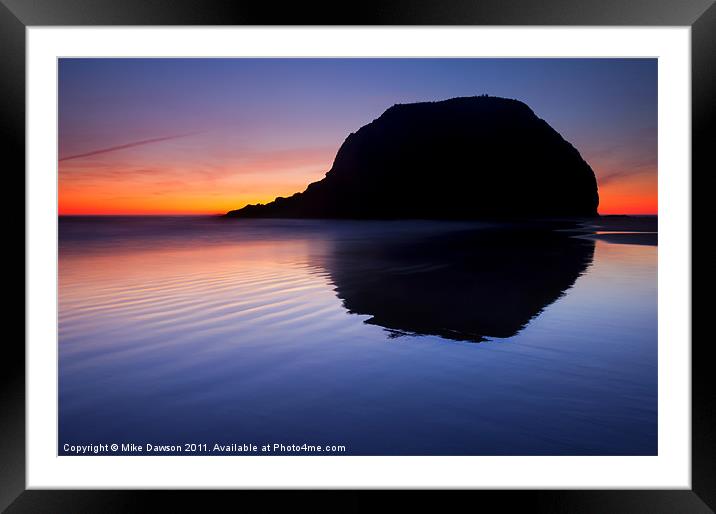 Stack Reflections Framed Mounted Print by Mike Dawson