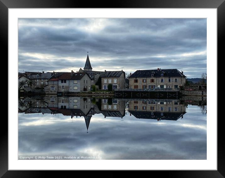 Peyrat le Chateau, France Framed Mounted Print by Philip Teale