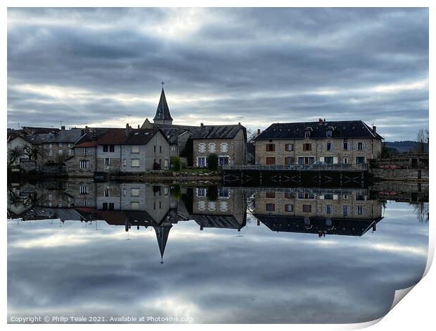 Peyrat le Chateau, France Print by Philip Teale