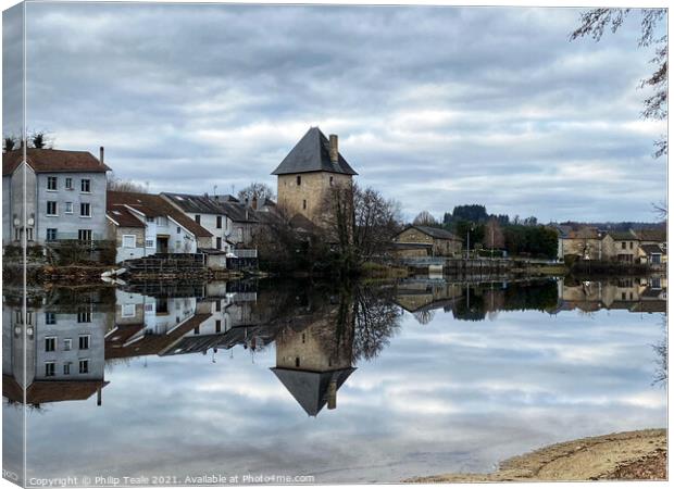 Peyrat le Chateau, France  Canvas Print by Philip Teale