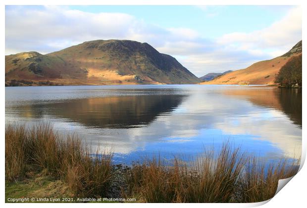  Crummock Water towards Mellbreak and Lanthwaite . Print by Linda Lyon