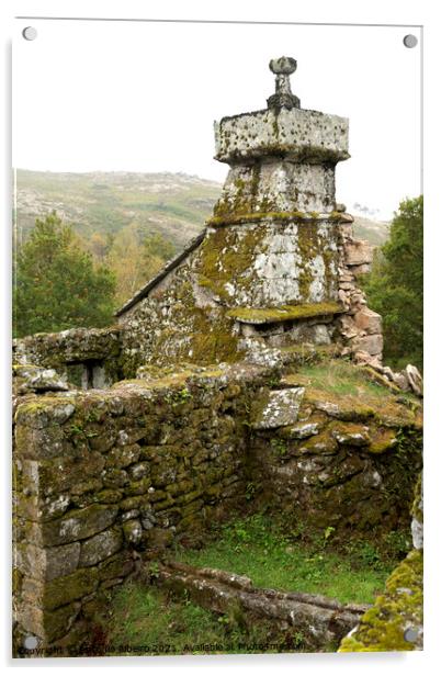 Monastery of Pitoes Acrylic by Antonio Ribeiro