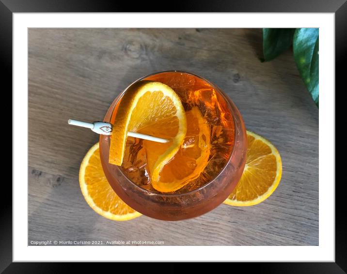 Aperol Spritz  Framed Mounted Print by Murilo Cursino