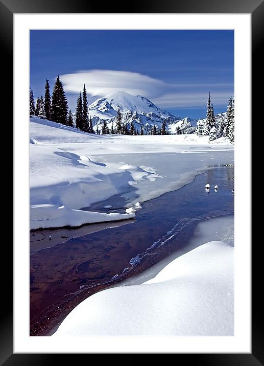 Nearly Frozen  Framed Mounted Print by Mike Dawson