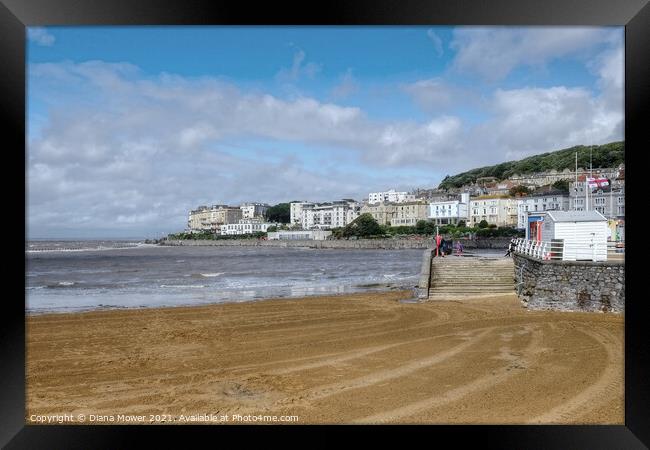  Weston Super Mare Somerset Framed Print by Diana Mower