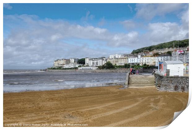  Weston Super Mare Somerset Print by Diana Mower