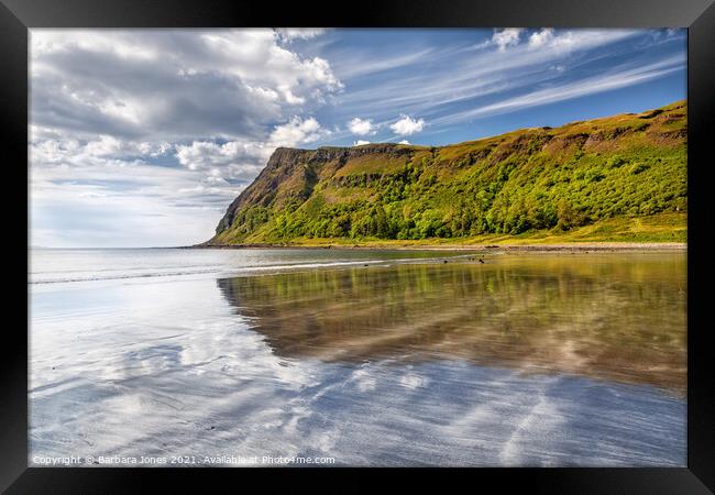 Carsaig Cliffs Isle of Mull Inner Hebrides Scotlan Framed Print by Barbara Jones
