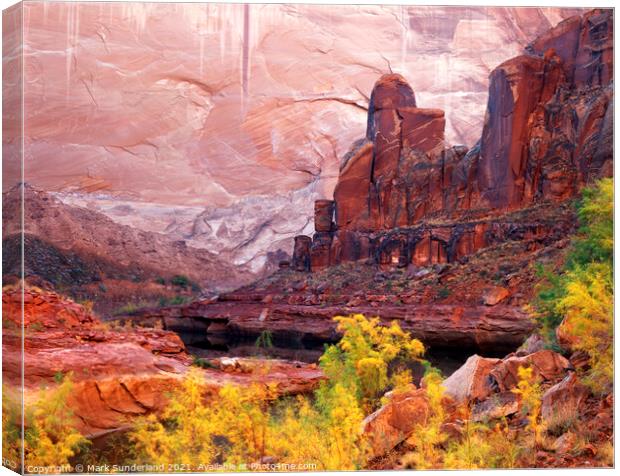 Cow Canyon Canvas Print by Mark Sunderland