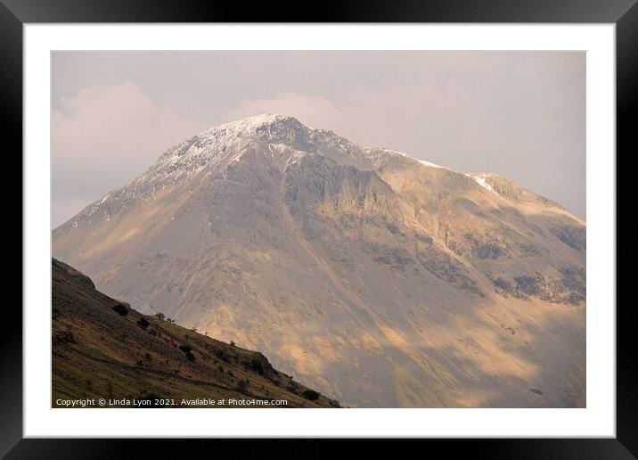 Great Gable Wasdale head Framed Mounted Print by Linda Lyon