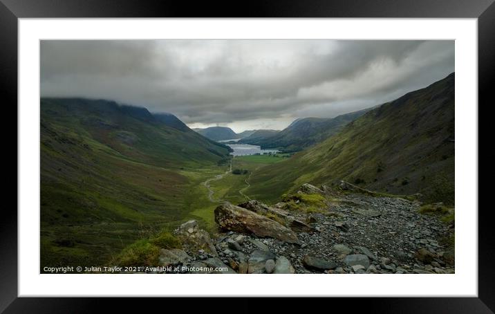 Buttermere & Crummock Water Framed Mounted Print by Jules Taylor