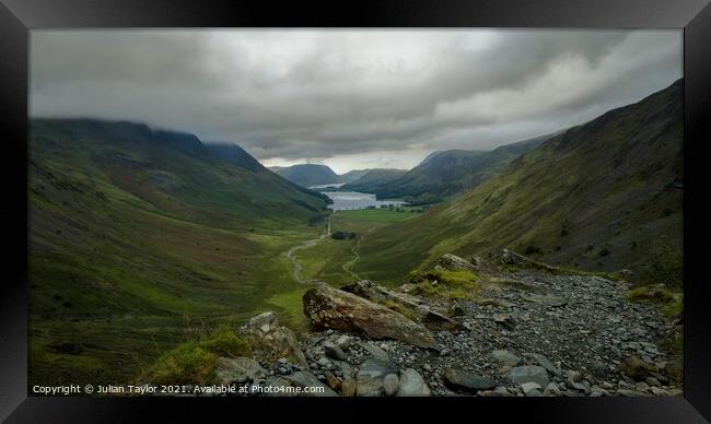 Buttermere & Crummock Water Framed Print by Jules Taylor