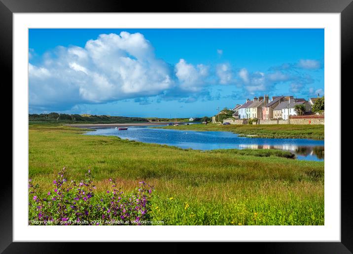 Aberffraw, Anglesey Framed Mounted Print by geoff shoults