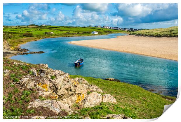 Aberffraw, Anglesey, Wales Print by geoff shoults