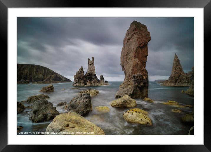 Mangersta sea stacks, Isle of Lewis, Outer Hebride Framed Mounted Print by Scotland's Scenery