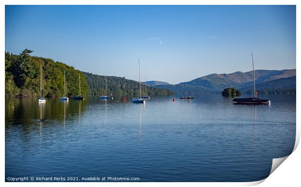 Windermere Reflections Print by Richard Perks