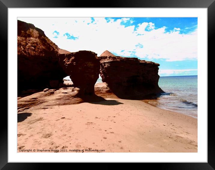 Eroded Cliffs Framed Mounted Print by Stephanie Moore