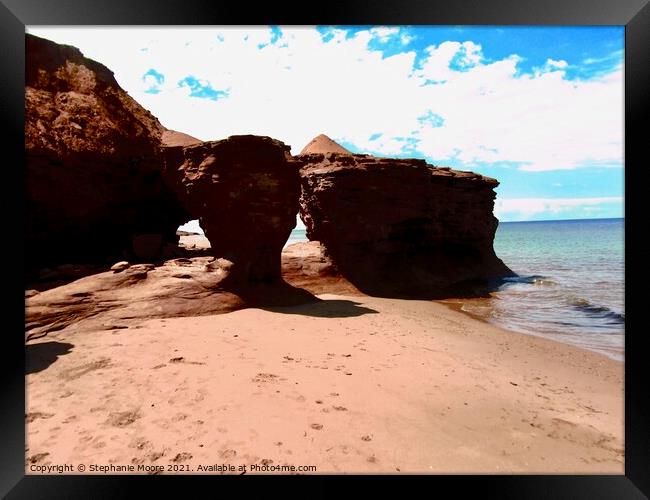 Eroded Cliffs Framed Print by Stephanie Moore