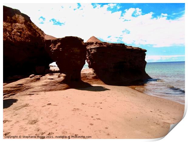 Eroded Cliffs Print by Stephanie Moore