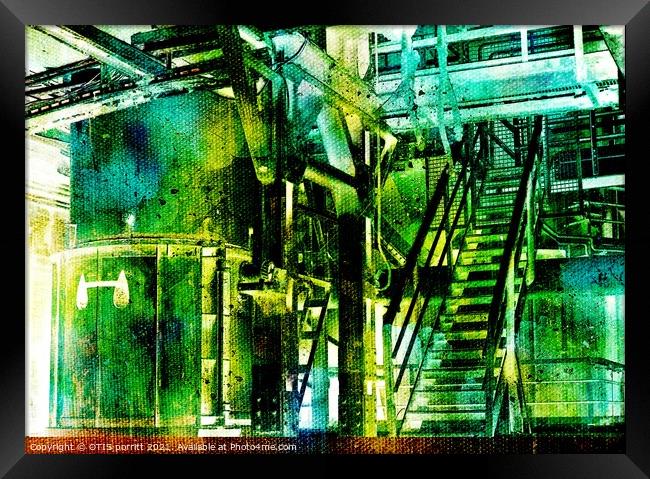 Industrial Complex 7  Framed Print by OTIS PORRITT