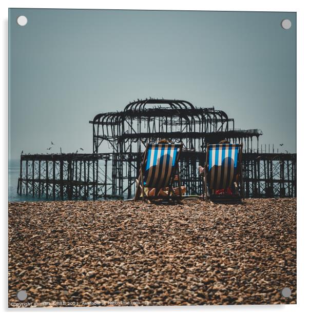 West Pier Brighton Acrylic by mark Smith