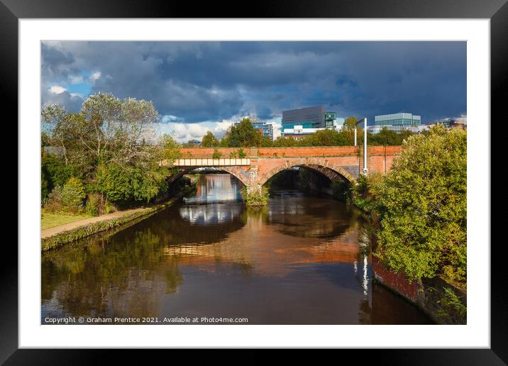 Castlefield Viaduct Framed Mounted Print by Graham Prentice