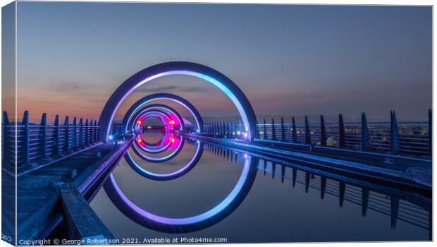Into the Portal at Falkirk Wheel Canvas Print by George Robertson
