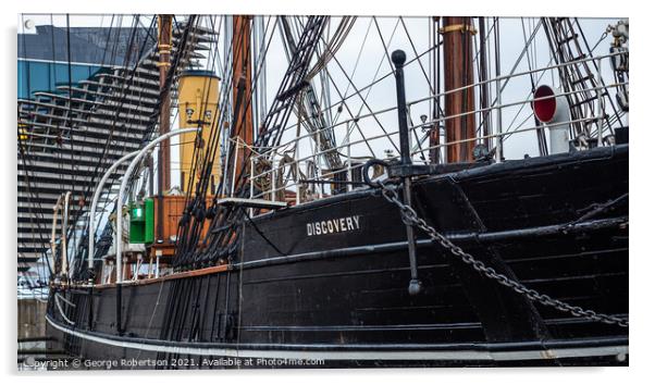 RRS Discovery in Dundee Acrylic by George Robertson
