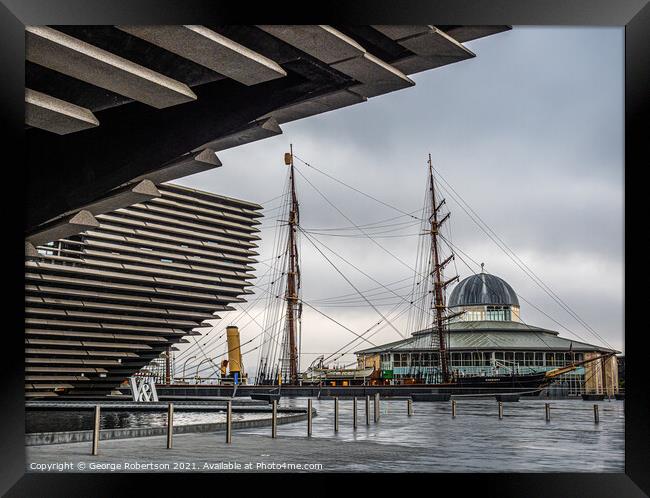 RRS Discovery and the V&A in Dundee Framed Print by George Robertson