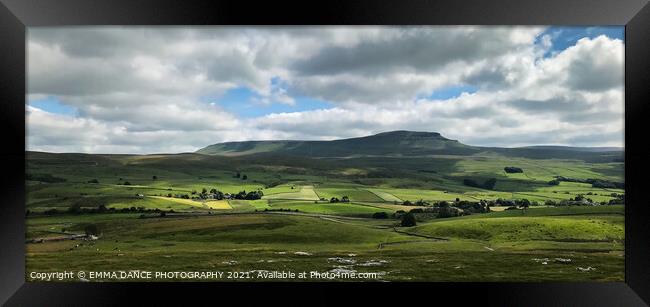 Pen-y-Ghent  Framed Print by EMMA DANCE PHOTOGRAPHY
